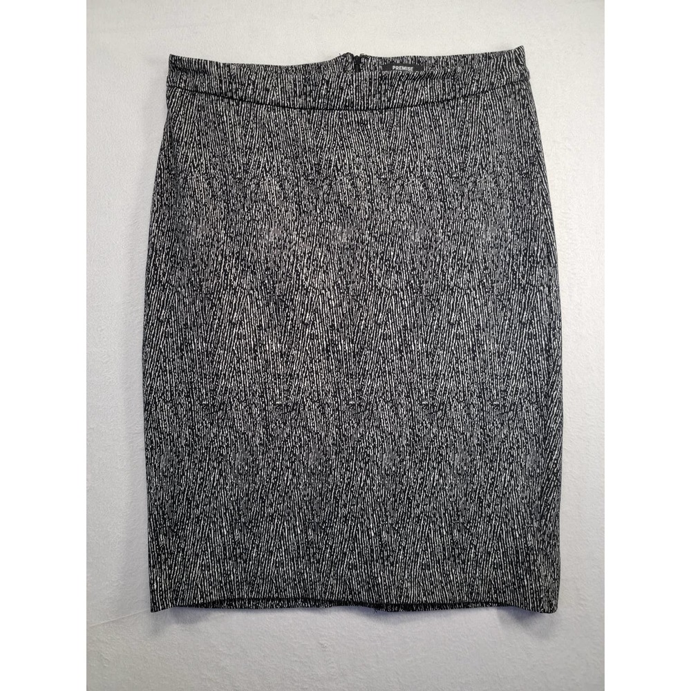 NWOT Premise Studio Black/White Print Pencil Skirt, Sz 8